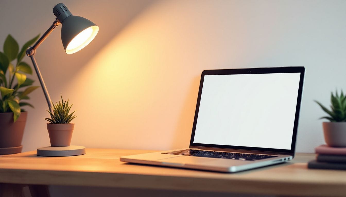 Een laptop op een bureau toont verschillende online geld-verdien opties.